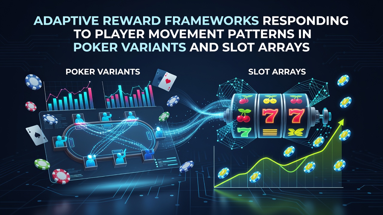 Adaptive reward frameworks tracking player movement patterns across poker variants and slot arrays in casino environments