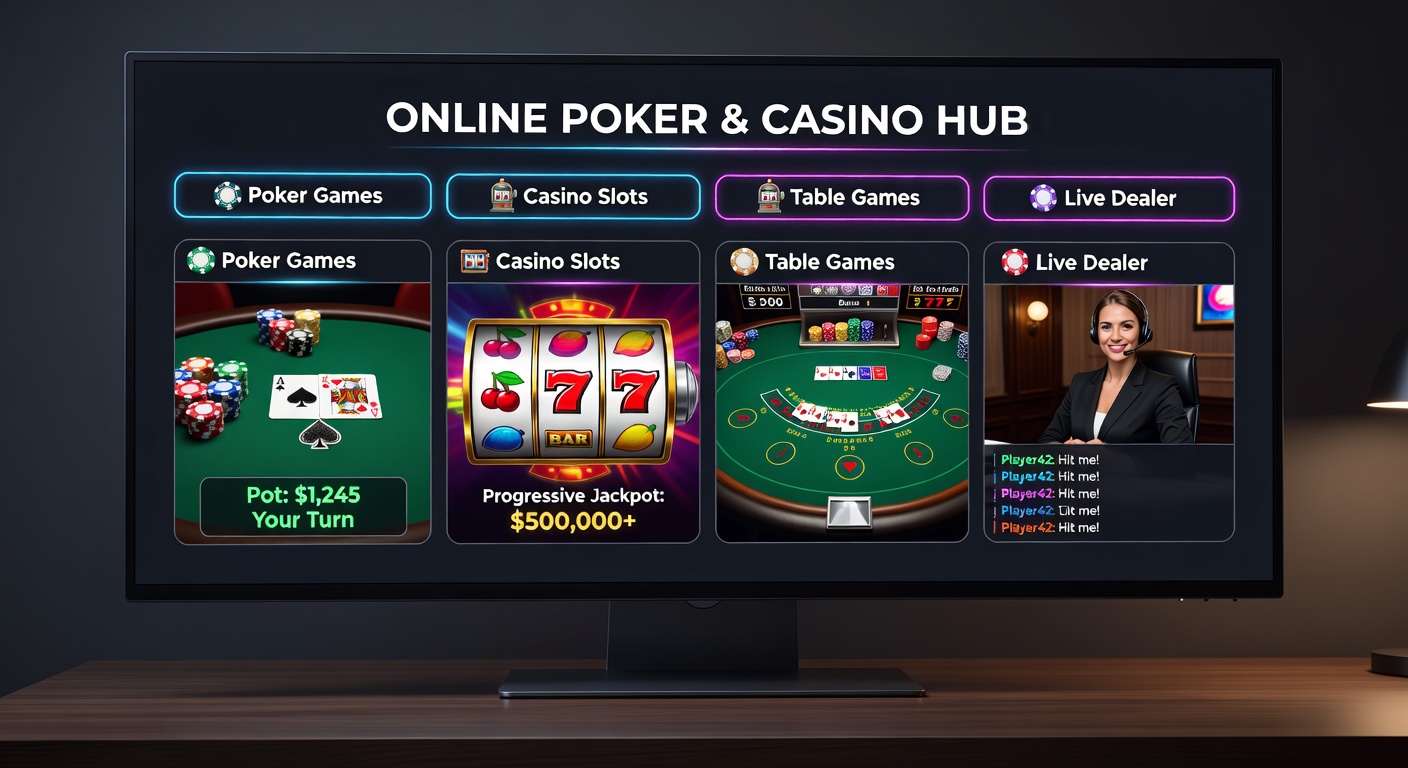 Dynamic screenshot of progressive slot reels spinning next to a live dealer roulette wheel with mobile bonus notifications popping up