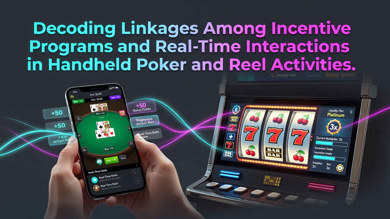 Mobile poker and slot interfaces showing real-time bonus notifications and player dashboards on handheld devices